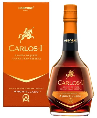 Produktbild von Osborne Carlos I - Amontillado Cask Aged - Solera Gran Reserva - Brandy de Jerez