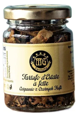 Produktbild von Carpaccio aus schwarzem Trüffel 80g - MG Tartufo