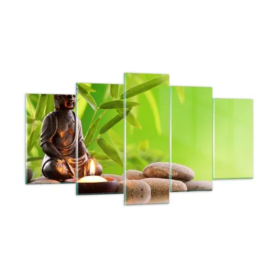 Produktbild von Bilder auf glas - Buddhismus Feng Shui Spa Bambus - 160x85cm - Glasbilder - Wandbilder - Kunstdruck - zum Aufhängen bereit - Wanddekoration aus Glas - Glas Bilder - Wandbild auf Glas - GEA160x85-2392