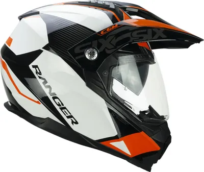 Produktbild von Enduro Helm CGM 666G TWIN RANGER Weiß-Orange größe L