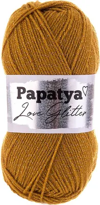 Produktbild von 100g Strickgarn Papatya Love Glitter Wolle Häkelgarn Glitzerwolle Farbwahl