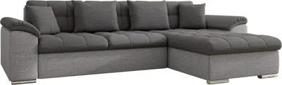 Produktbild von MIRJAN24 Ecksofa Diana, Eckcouch mit Bettkasten und Schlaffunktion, Polsterecke (Ecksofa Rechts, Lux 05 + Lux 06)