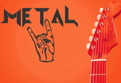 Produktbild von Wandtattoo METAL - Musik - Pommesgabel - Deathmetal , Wand-Aufkleber, metal, Metaller