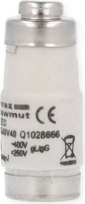 Obrázek produktu pro MERSEN 01701.040000 D02 40A gG 400V NEOZED pojistková vložka černá