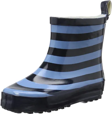 Produktbild von Playshoes Kinder Halbschaft-Gummistiefel aus Naturkautschuk, Trendige Uni Reg