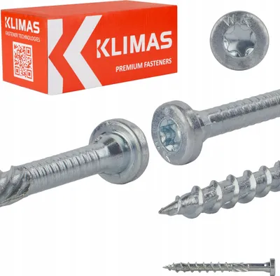 Produktbild von Klimas WKCR Konstruktionsschrauben mit Zylinderkopf Torx 8 x 80 mm 50 Stk.