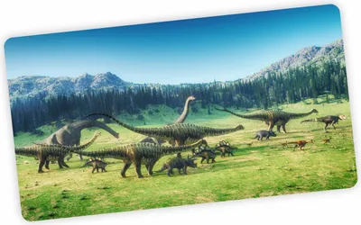 Obrázek produktu pro XXL vinylová podložka na stůl Dino – omyvatelná podložka pro děti | 72 × 39,5 cm