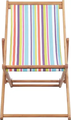 Immagine prodotto di Sedia pieghevole in tessuto e struttura in legno, multicolore