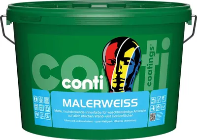 Produktbild von Conti® MalerWeiß Wohnraumfarbe      Weiß