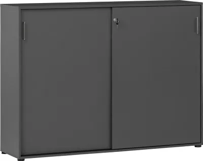 Produktbild von Büro Raumteiler Aktenschrank abschließbar META-80 in anthrazit, B/H/T: ca. 160,2/119,4/41 cm