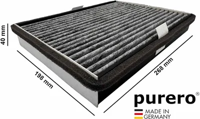 Produktbild von PURERO Aktivkohlefilter für Miele DKF 36-P Active Air Clean Filter
