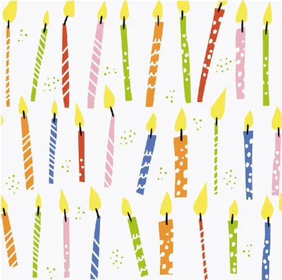 Produktbild von 20 Servietten B-day Candles 33x33cm