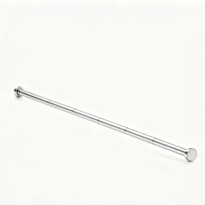 Imagen del producto de Barra para cortinas sin necesidad de taladrar, extensible, de 70 a 100 cm, de acero inoxidable, para la cocina