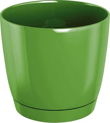 Zdjęcie produktu dla doniczka 28cm Coubi Round P DUOP280-370U oliwkowa plastikowa PROSPERPLAST