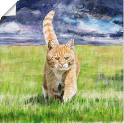 Produktbild von ARTland Poster Auf Jagd Größe: 40x40 cm