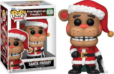Image de Boîte de figurines Funko POP Five Nights at Freddy's Santa Freddy 936 endommagée