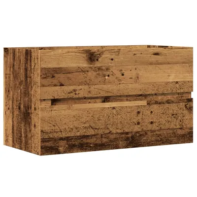 Obrázek produktu pro vidaXL Umyvadlová skříňka ve vzhledu starého dřeva 90x38,5x45 materiál na bázi dřeva