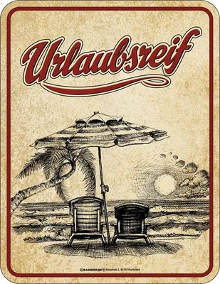 Produktbild von Fun - Fun-Schilder - Urlaubsreif