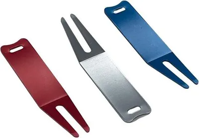 Zdjęcie produktu dla Zestaw narzędzi do naprawy kijów golfowych, 3-częściowy, aluminiowy, w kolorze czerwonym i srebrno-niebieskim