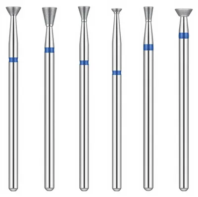 Immagine prodotto di Set di punte per fresa da unghie, 6 pezzi, in carburo di tungsteno e diamante, per manicure e pedicure