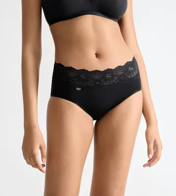 Image de Sloggi slip romance midi black femmes
