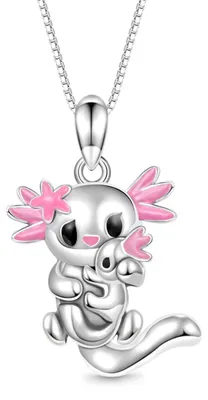 Produktbild von Gnoce Kette mit Axolotl Anhänger HFN061 Silber