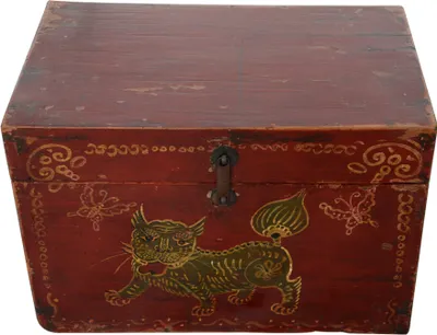Produktbild von Fine Asianliving Chinesische Aufbewahrungskiste Orientalische Möbel Truhe Holztruhe Dekotisch Truhenbank Massiv Holz Groß Deckel Couchtisch Tischtruhe Sitztruhe Truhe Antik 0 x 0 x 0cm