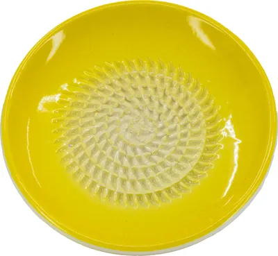 Produktbild von Kaladia - Reibeteller Keramik Unifarben Gelb - Durchmesser ca. 12cm - 804