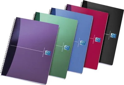 Produktbild von Oxford Office Spiralbuch DIN A4 kariert 50 Blatt PP zufällige Farbe (1 Stück)