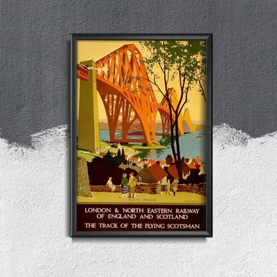 Produktbild von Poster - Canvas - Leinwand - 42 cm x 59,4 cm - England London Railway