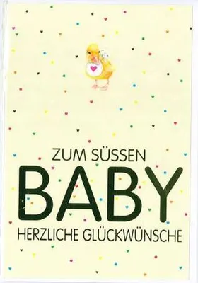 Produktbild von Geburt – Baby – Freudiges Ereignis - Karte mit Umschlag