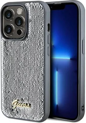Immagine prodotto di Guess Guhcp14Lpsfdgss Custodia rigida per Iphone 14 Pro 6.1 Srebrny/Argento Sequin Script Metallo