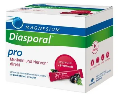 Image de Magnésium-Diasporal Pro Muscles et nerfs sticks directs au goût de groseille noire, 30 sticks