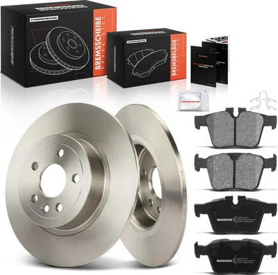 Image de Frankberg 2x disques de frein 4x plaquettes de frein essieu arrière pour Land Rover Range Rover Evoque L538 2.0L 2.2L 2016-2019