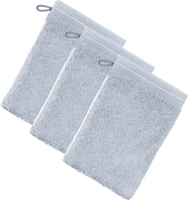 Produktbild von Möve Waschhandschuh Superwuschel" 3er-Pack silber 15x20 cm"