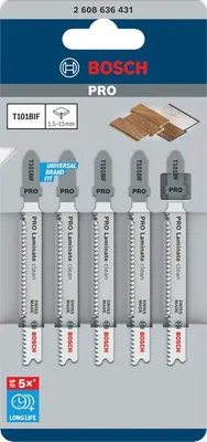 Produktbild von PRO Laminate clean T101BIF Stichsägeblatt, 83 mm, 5-tlg.