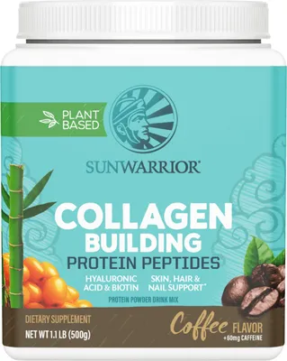 Produktbild von Sunwarrior Collagen Building Protein Peptides (500g) Coffee (+ Caffeine) - Eiweiße - Veganes Eiweiß