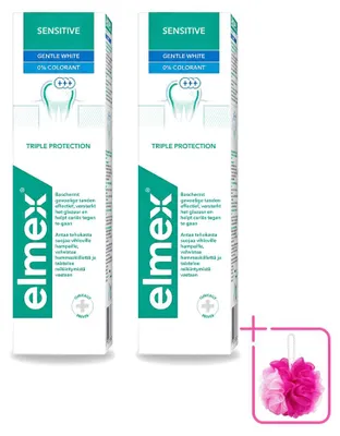 Produktbild von 2 x Elmex Sensitive Whitening Zahncreme - 75 ml - Sparpackung - 2 Stücke