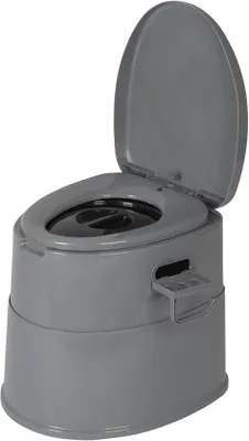 Produktbild von Famanu Tragbares Toilettensystem 45 cm Sitzhöhe - 7 Liter - Grau