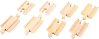 Obrázok produktu pre Bigjigs koľajnicové spojky 7 cm 8 ks