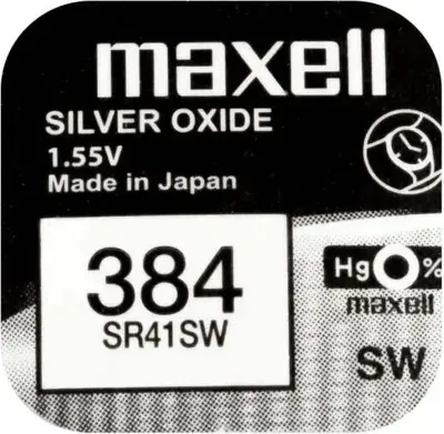 Image de Piles bouton MAXELL, 0% mercure, lot de 10 301 - 399