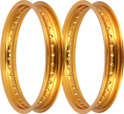 Immagine prodotto di Set: 2 cerchi in lega da 2,15 x 16 pollici, anodizzato oro - per MZES175, ES250, ES300, ETS250, TS250, ETZ251, ETZ301