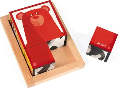 Produktbild von Janod Holzbausteine Waldtiere - pädagogisches Spielzeug