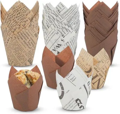 Obrázek produktu pro 150 univerzálních formiček na muffiny, ideálních pro svatby, narozeniny a oslavy