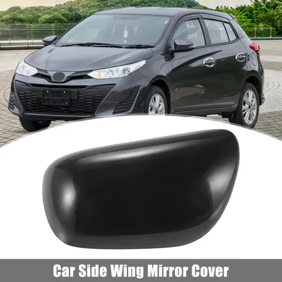Image de Coque De Rétroviseur Latéral Gauche Pour Porte De Voiture pour Toyota, Couleur Noir Brillant