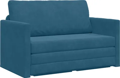 Obrázok produktu pre vidaXL Rozkladacia pohovka Modrá 124 x 71 x 78 cm Zamat