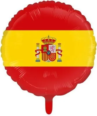 Produktbild von Folienballon Spanien Motiv 46 cm, ungefüllt, für Helium oder Luft geeignet