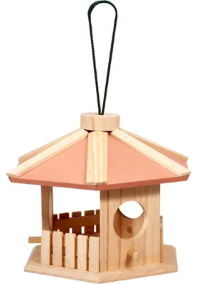 Immagine prodotto di Casetta per uccelli, dimensioni 30 x 26 x 22 cm, colore rosso