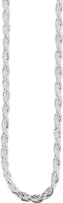 Produktbild von Akzent Edelstahl Damen Kordelkette, Länge: 45 cm / Stärke: 2 mm