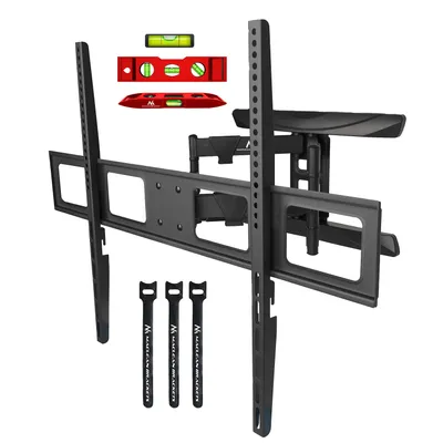 Produktbild von Maclean TV-Halterung, max VESA 800x600, 43-100", 80kg, horizontale und vertikale Winkelverstellung, Profil 50-500mm, schwarz, MC-423